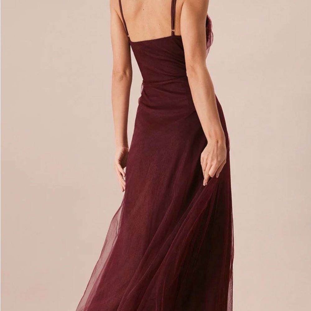 RIHOAS Strapless Burgundy Dress - Picture 3 of 4